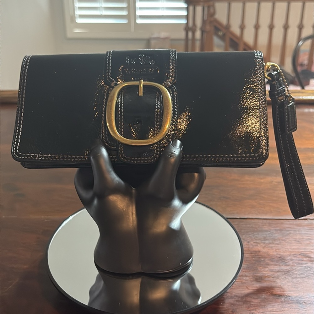 COACH Bleeker Patent Leather Wristlet